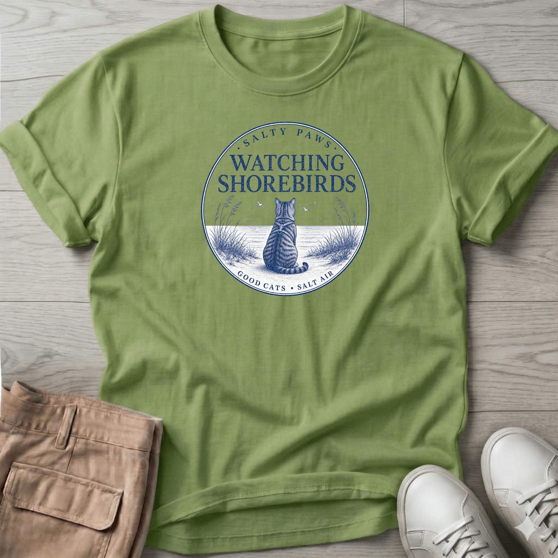Birdwatcher Cat T-Shirt