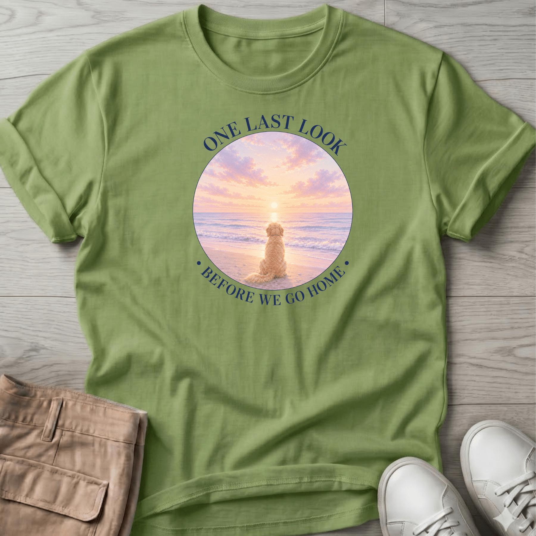One Last Look Golden Navy T-Shirt