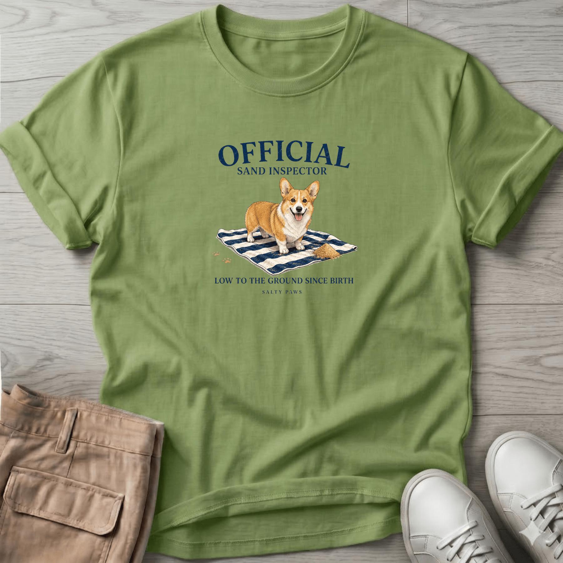 Official Sand Inspector Corgi T-Shirt