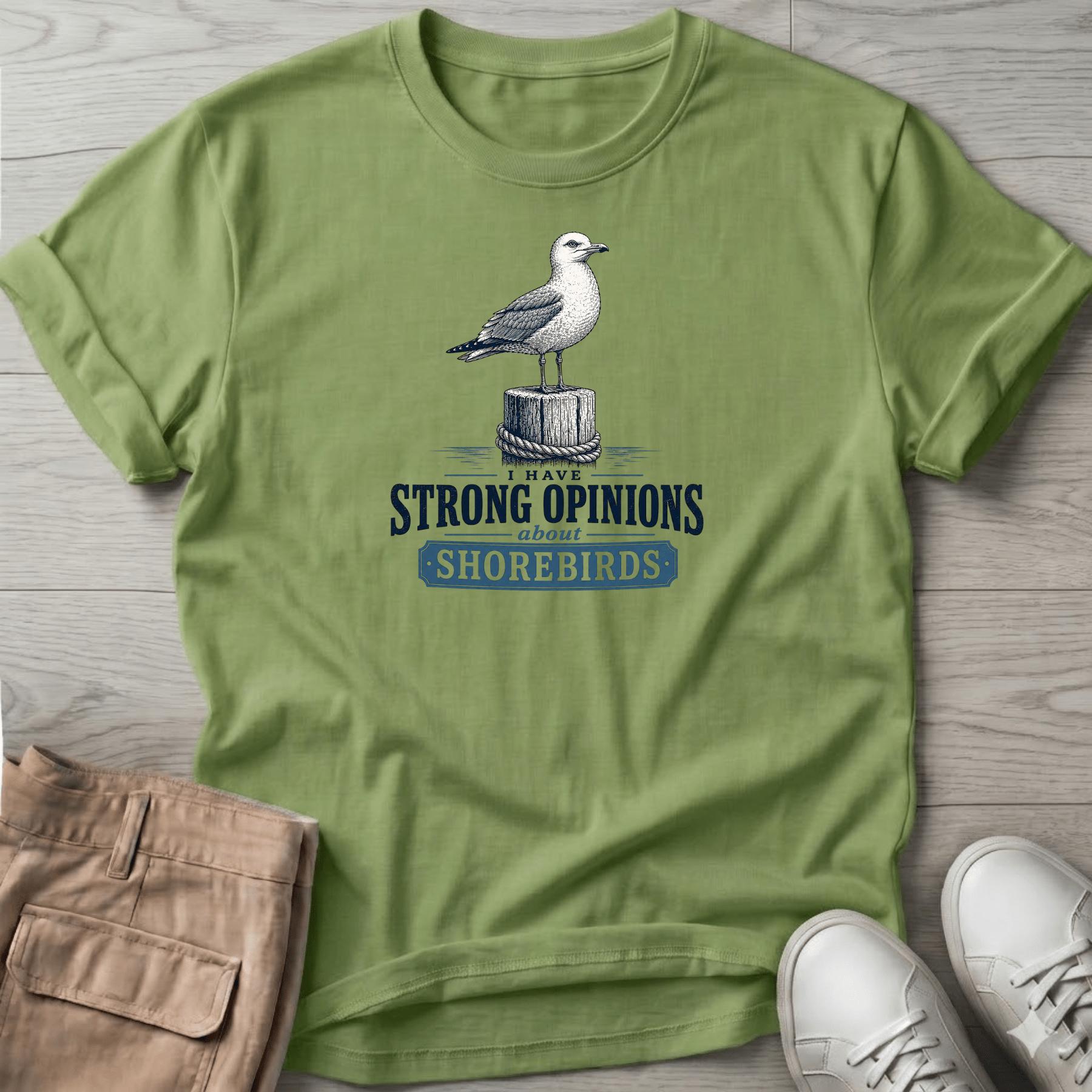 Gull Strong Opinions Shorebirds T-Shirt