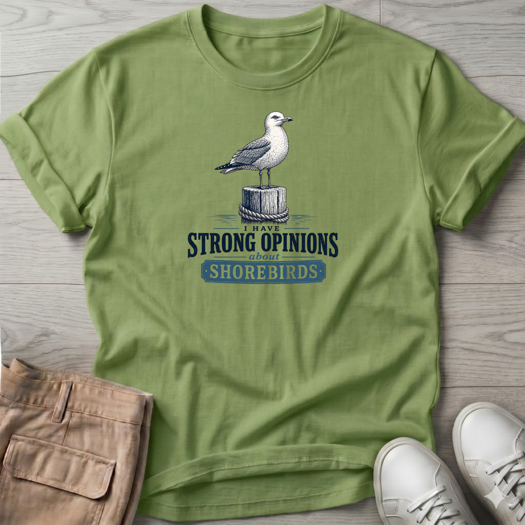 Gull Strong Opinions Shorebirds T-Shirt