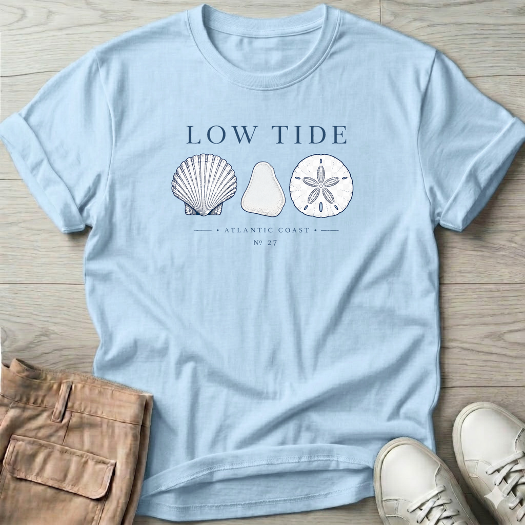 Scallop Beach Glass Sand Dollar Tee