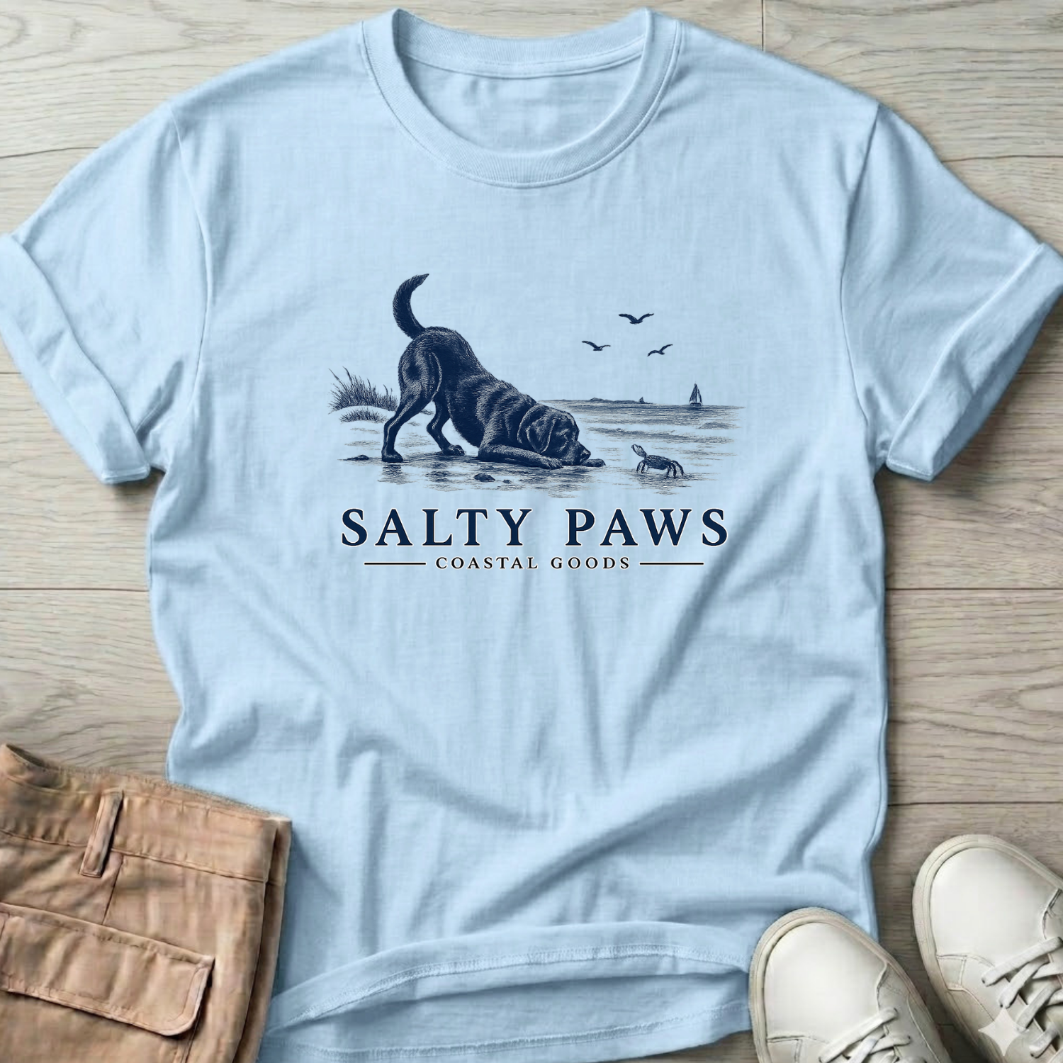 Black Lab vs Crab T-Shirt