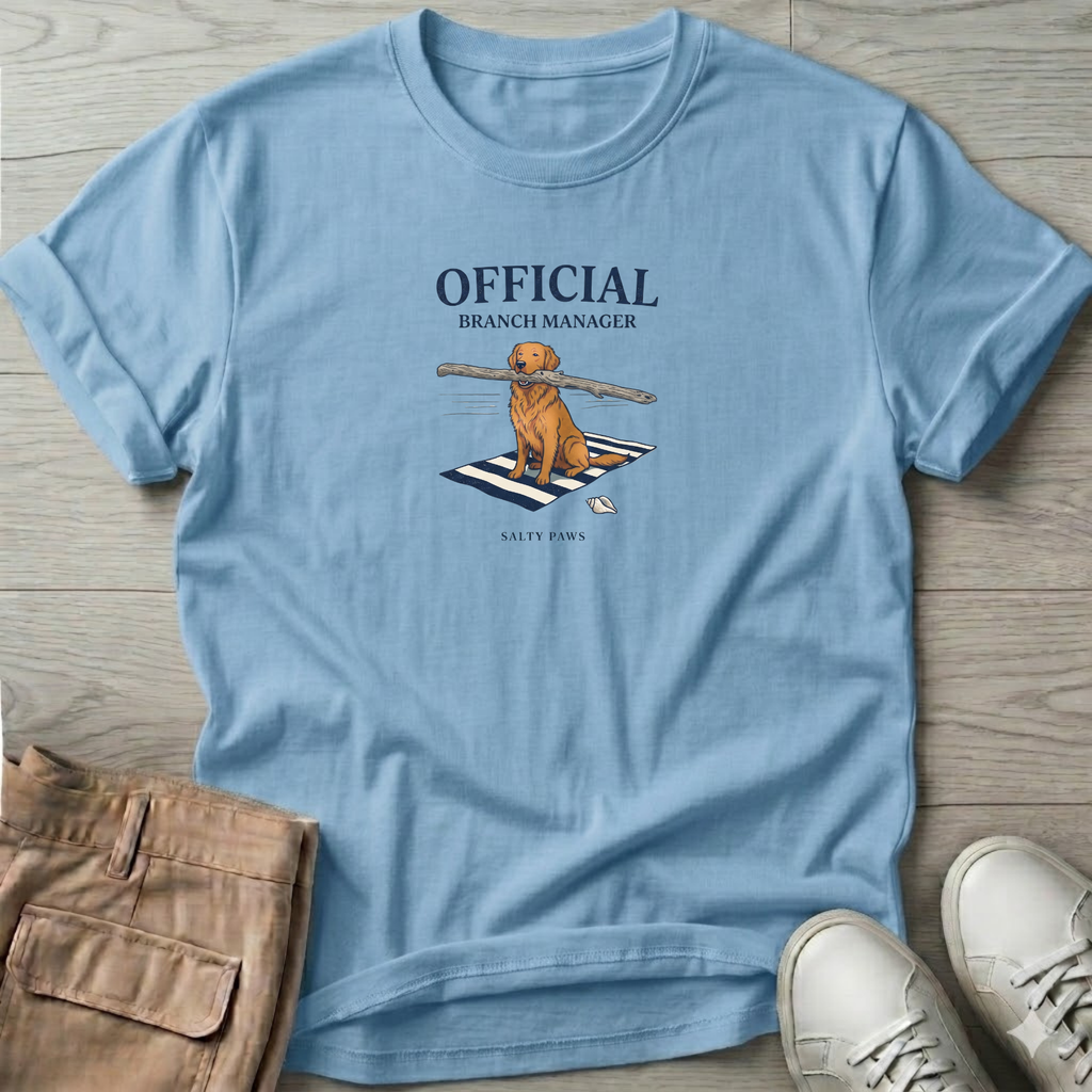 Official Branch Manager Golden Retriever T-Shirt