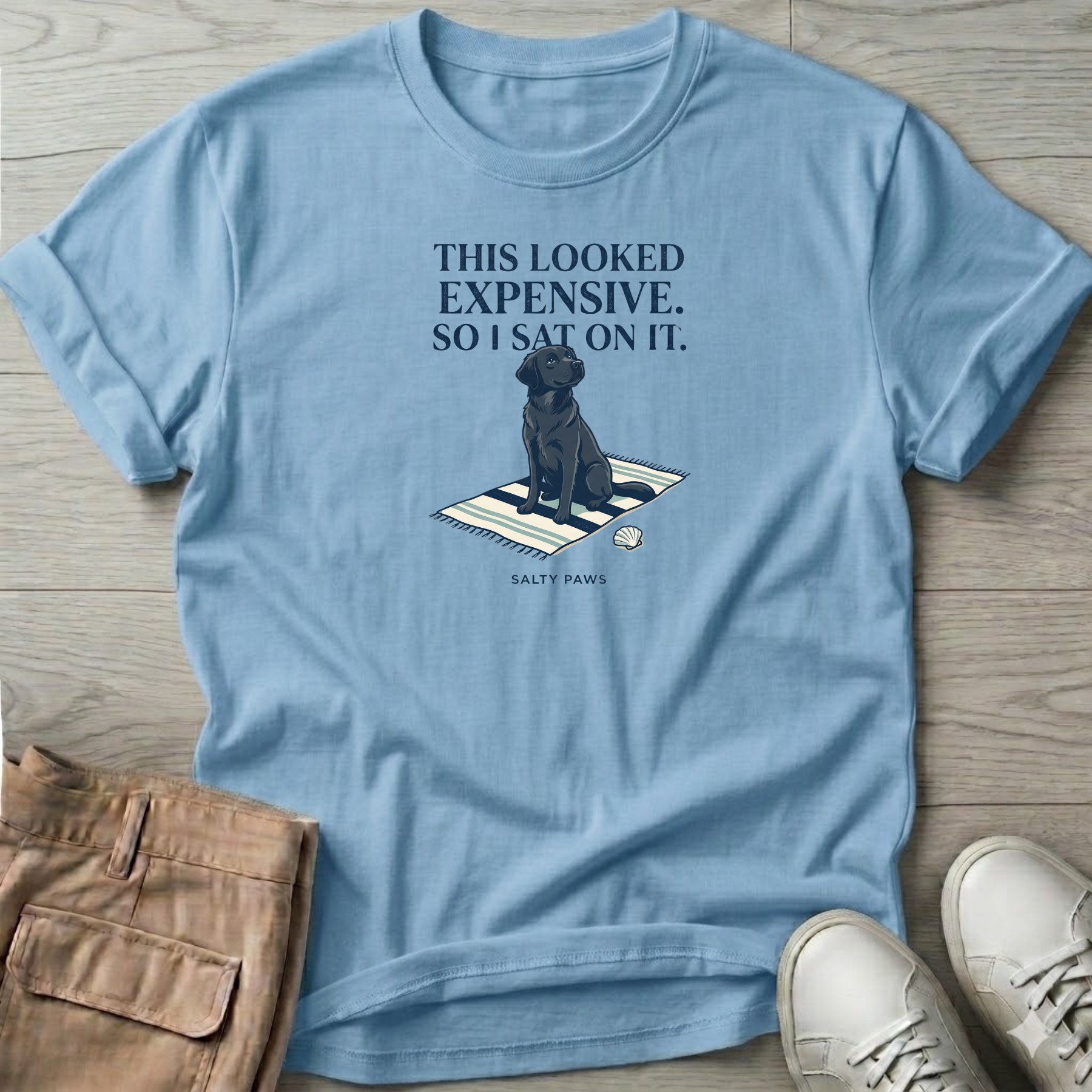 Looked Expensive so I sat on it Black Lab T-Shirt