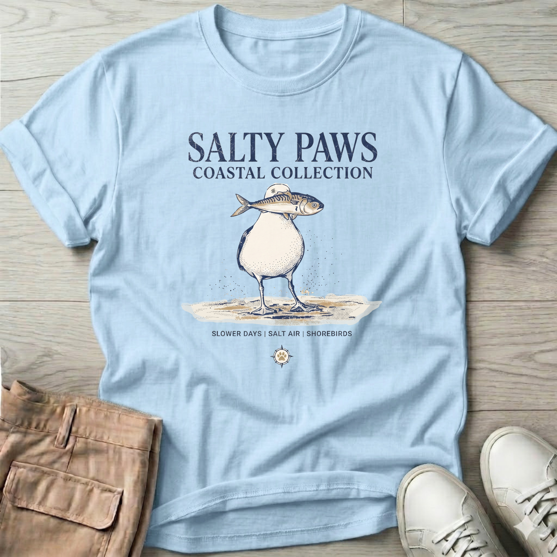 Sea Gull & Fish T-Shirt