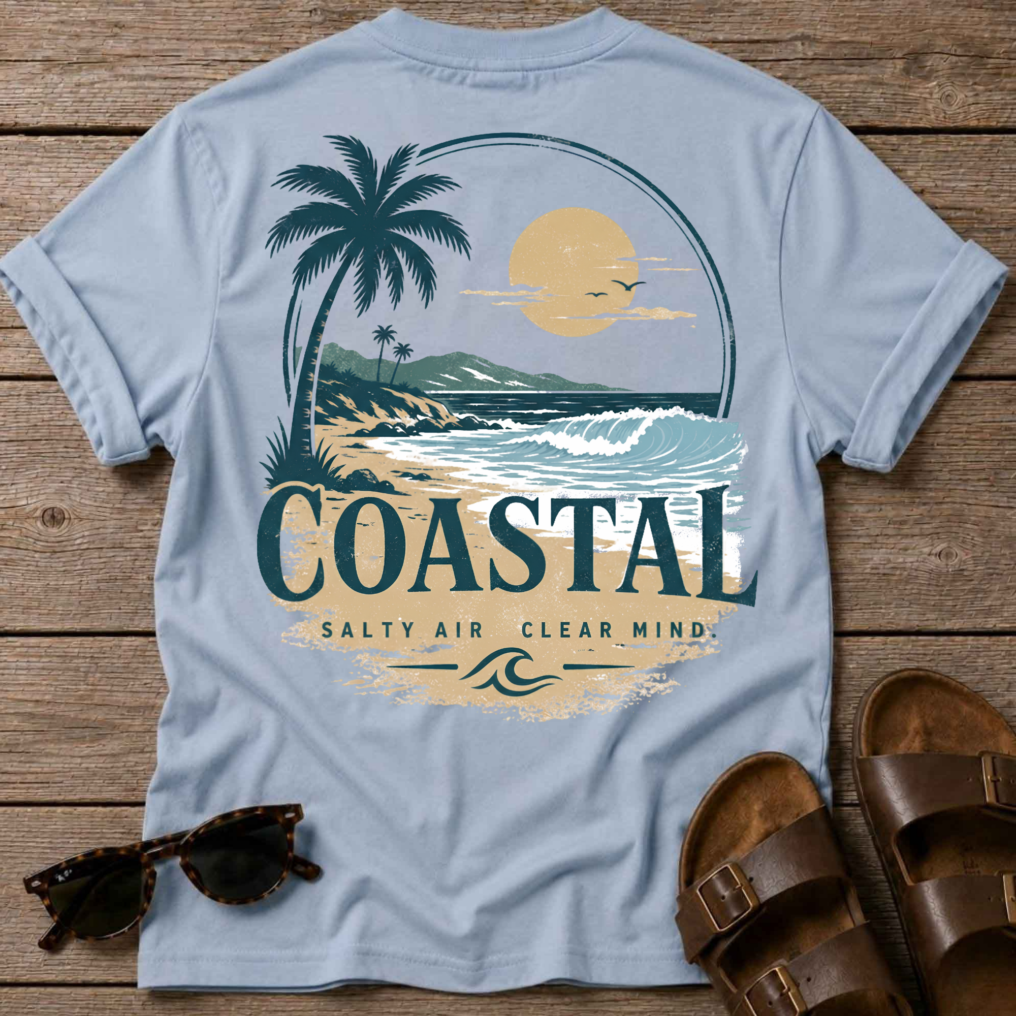Coastal Salt Air Back T-Shirt