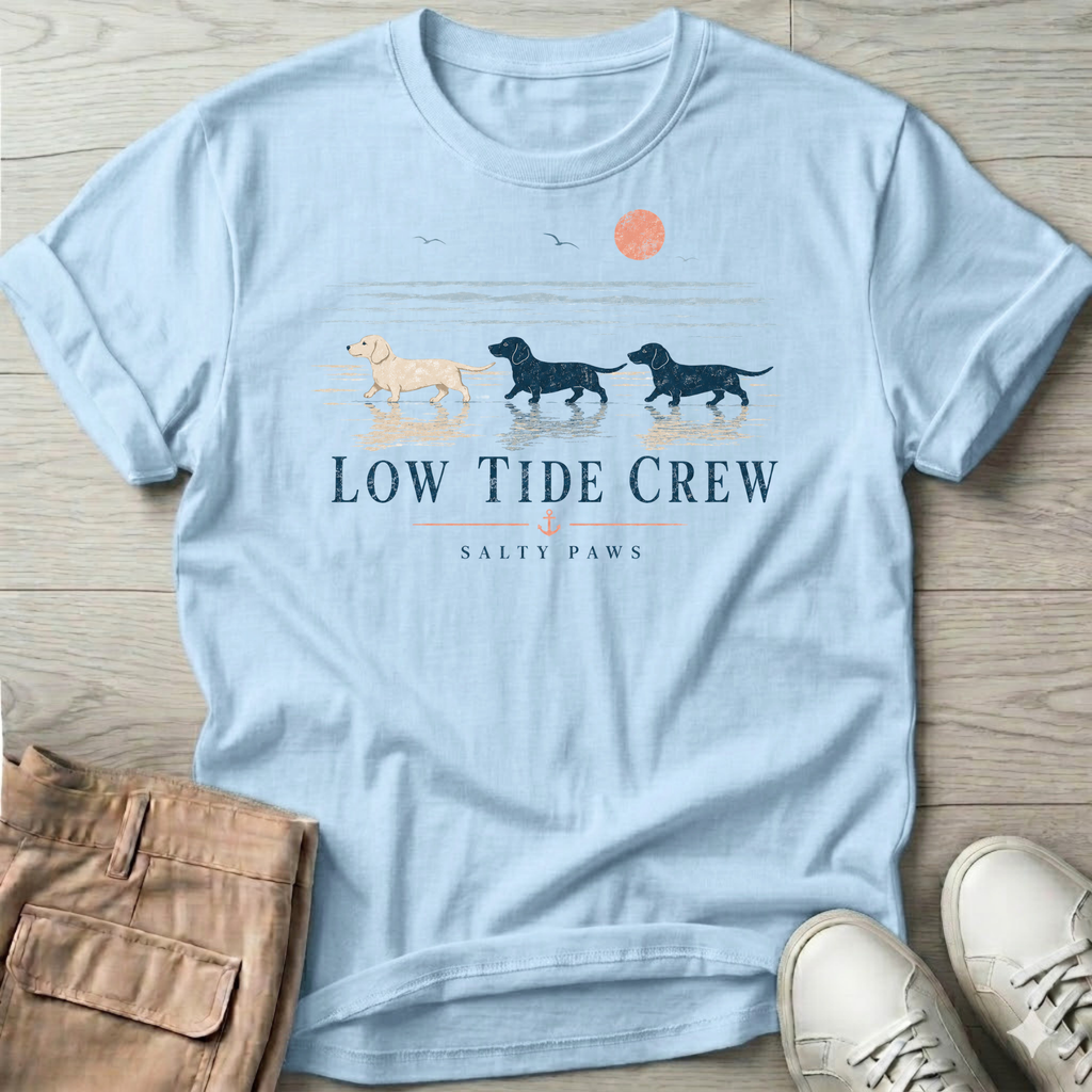 Low Tide Crew Dachshund Dog T-Shirt