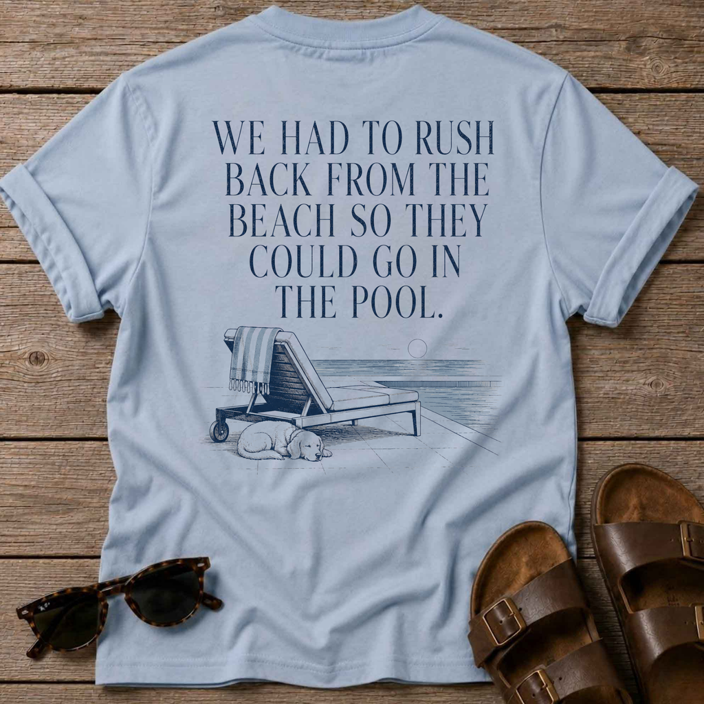 Rush back beach -> pool T-Shirt