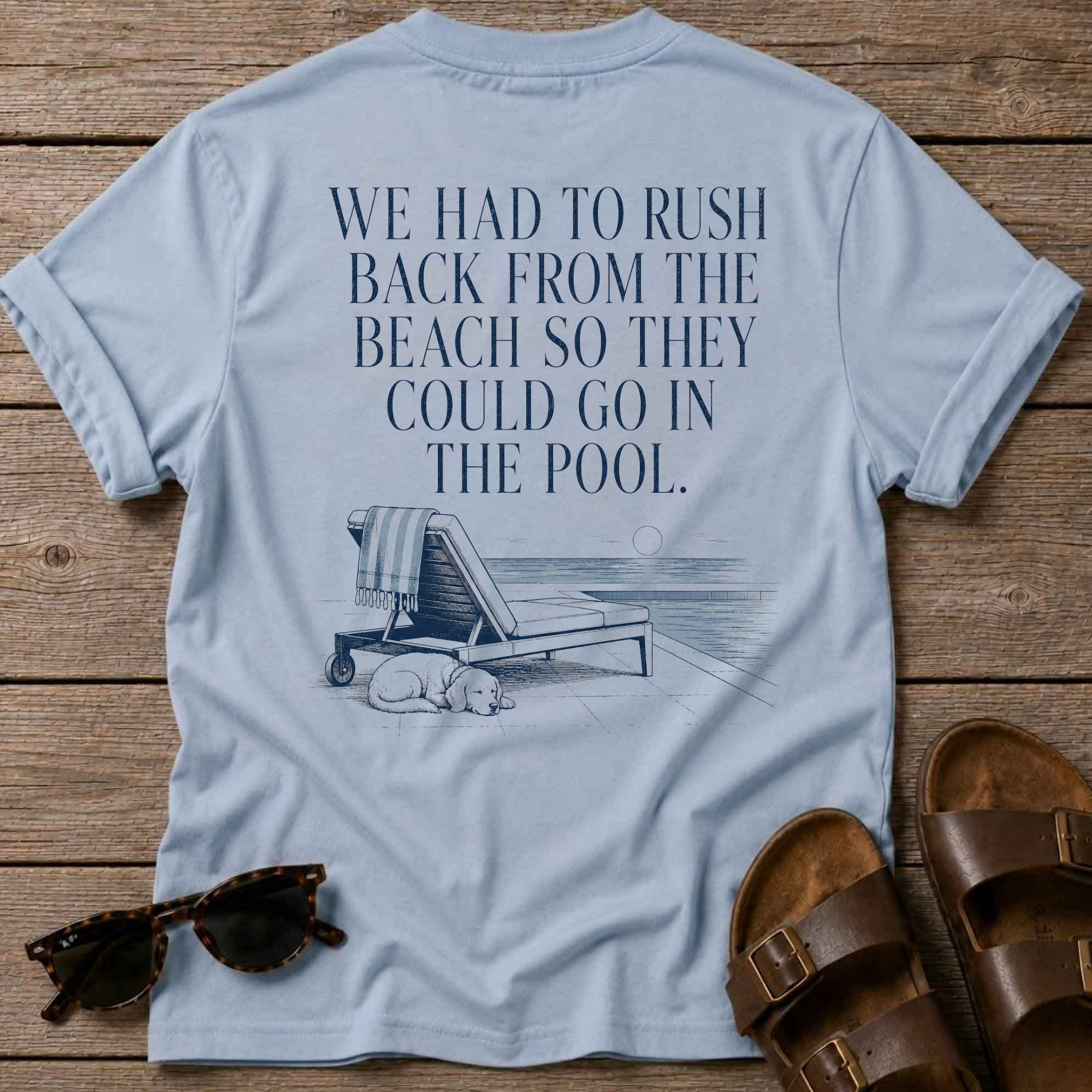 Rush back beach -> pool T-Shirt