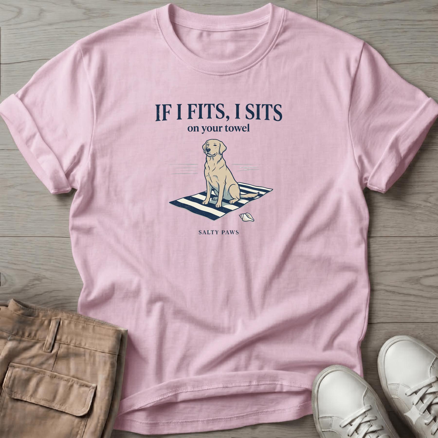 If I Fits, I Sits. Dog T-Shirt