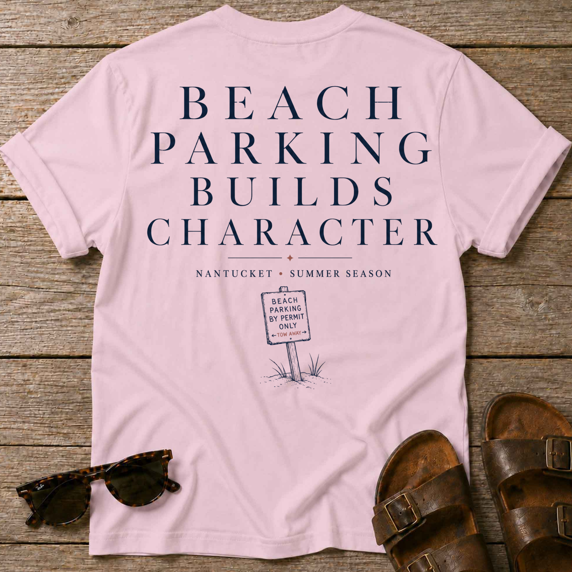 Beach Parking Nantucket T-Shirt