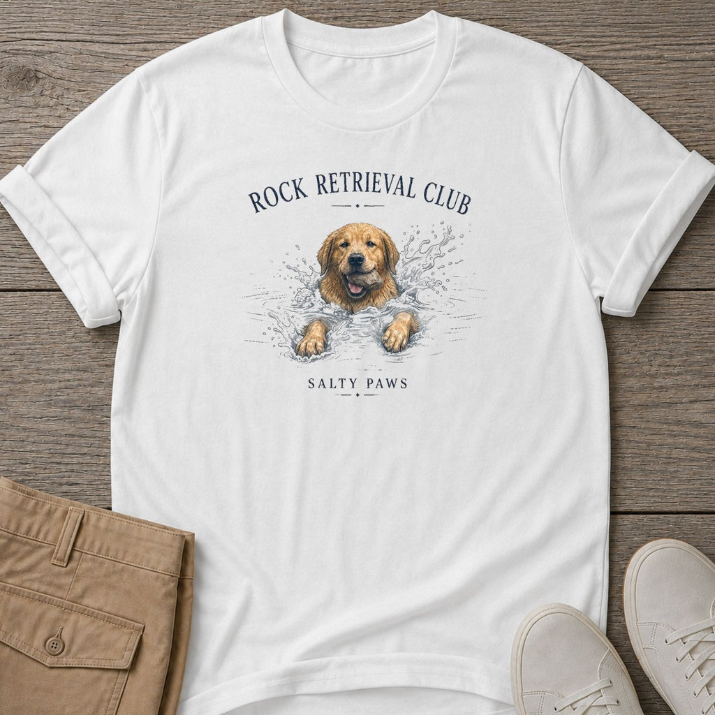 Rock Retrieval Club Golden Retriever Dog T-Shirt