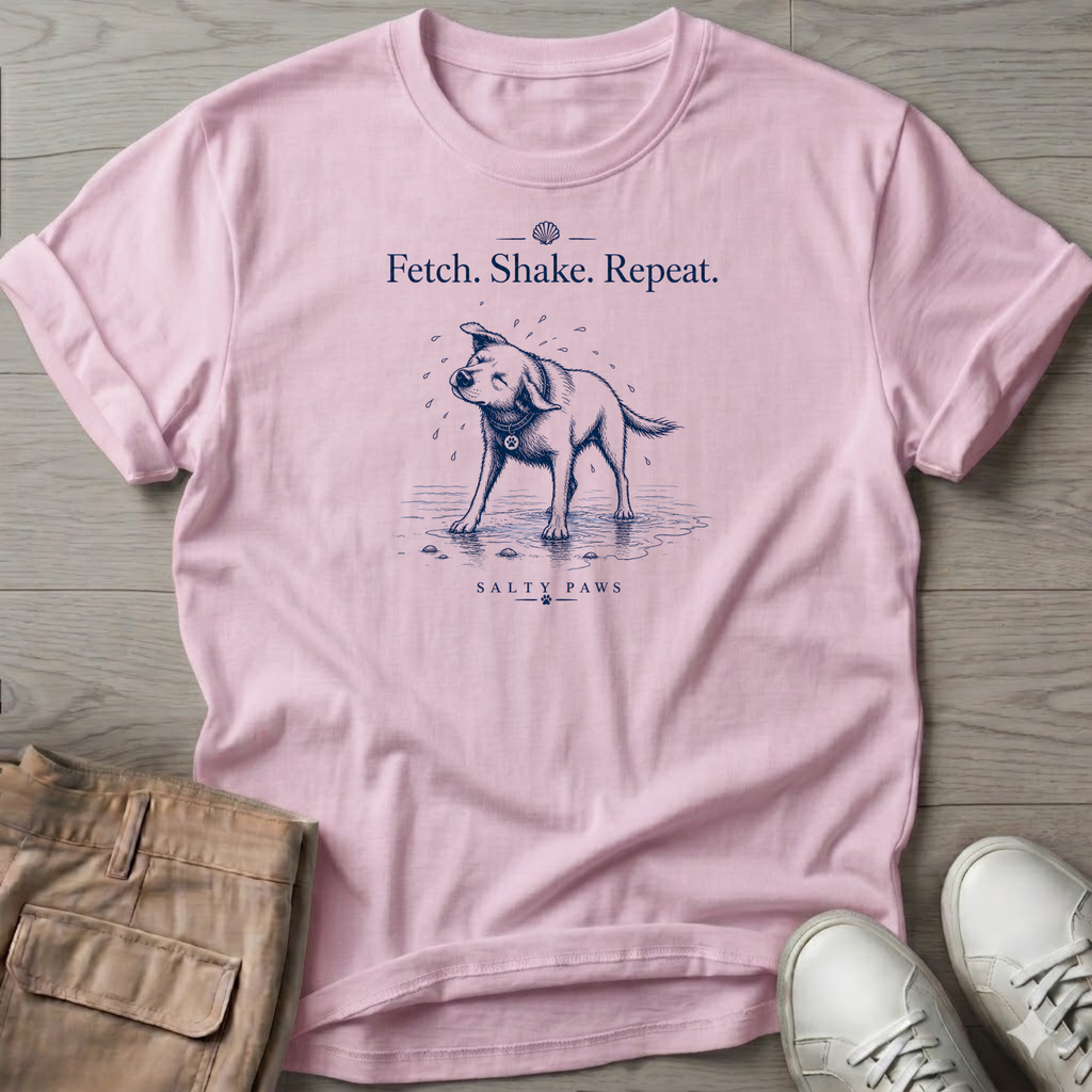 Labrador Fetch. Shake. Repeat. Dog T-Shirt