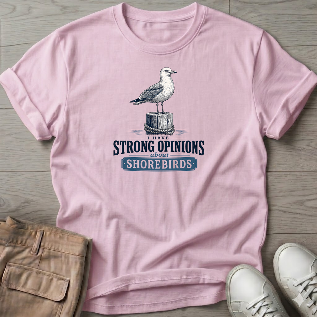 Gull Strong Opinions Shorebirds T-Shirt