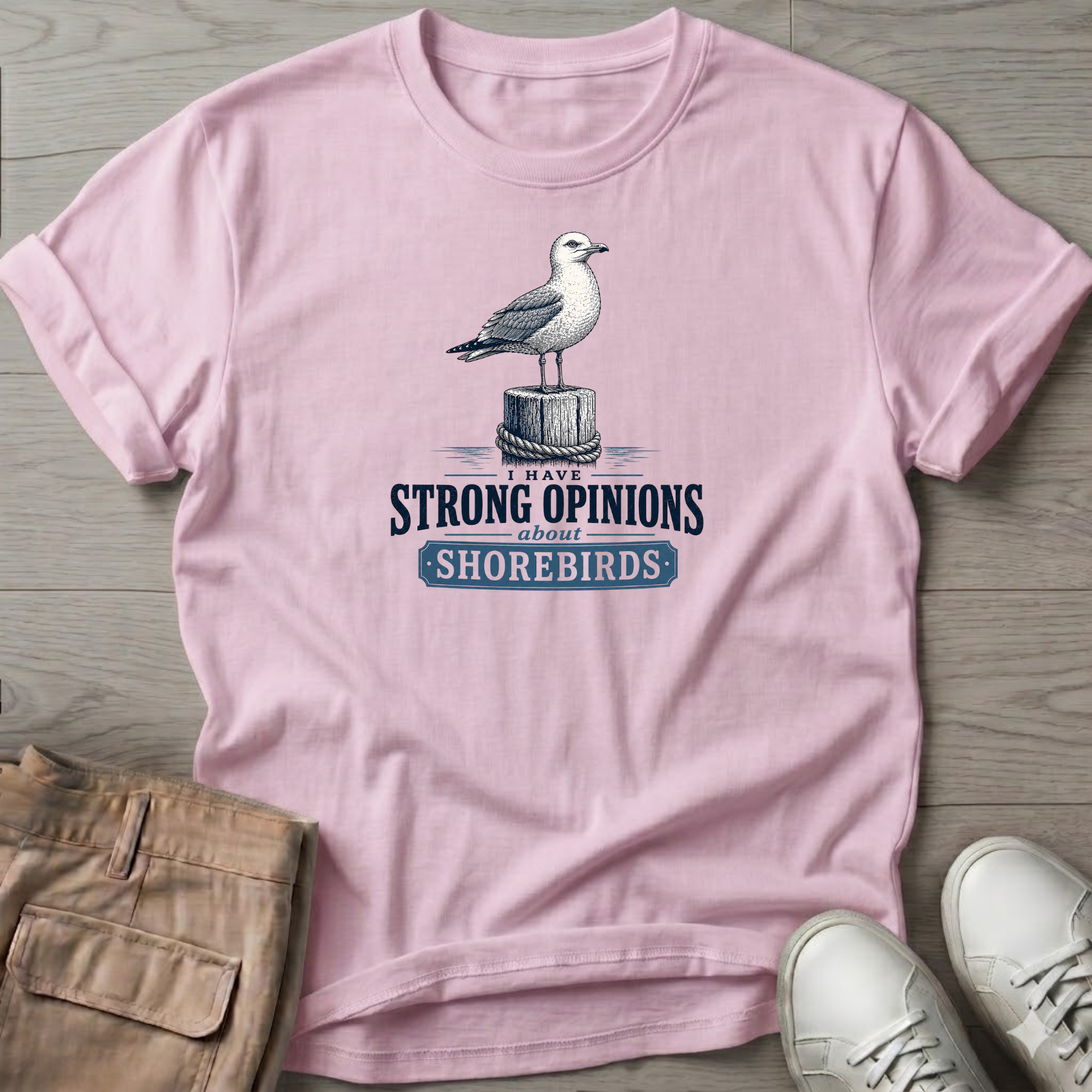 Gull Strong Opinions Shorebirds T-Shirt
