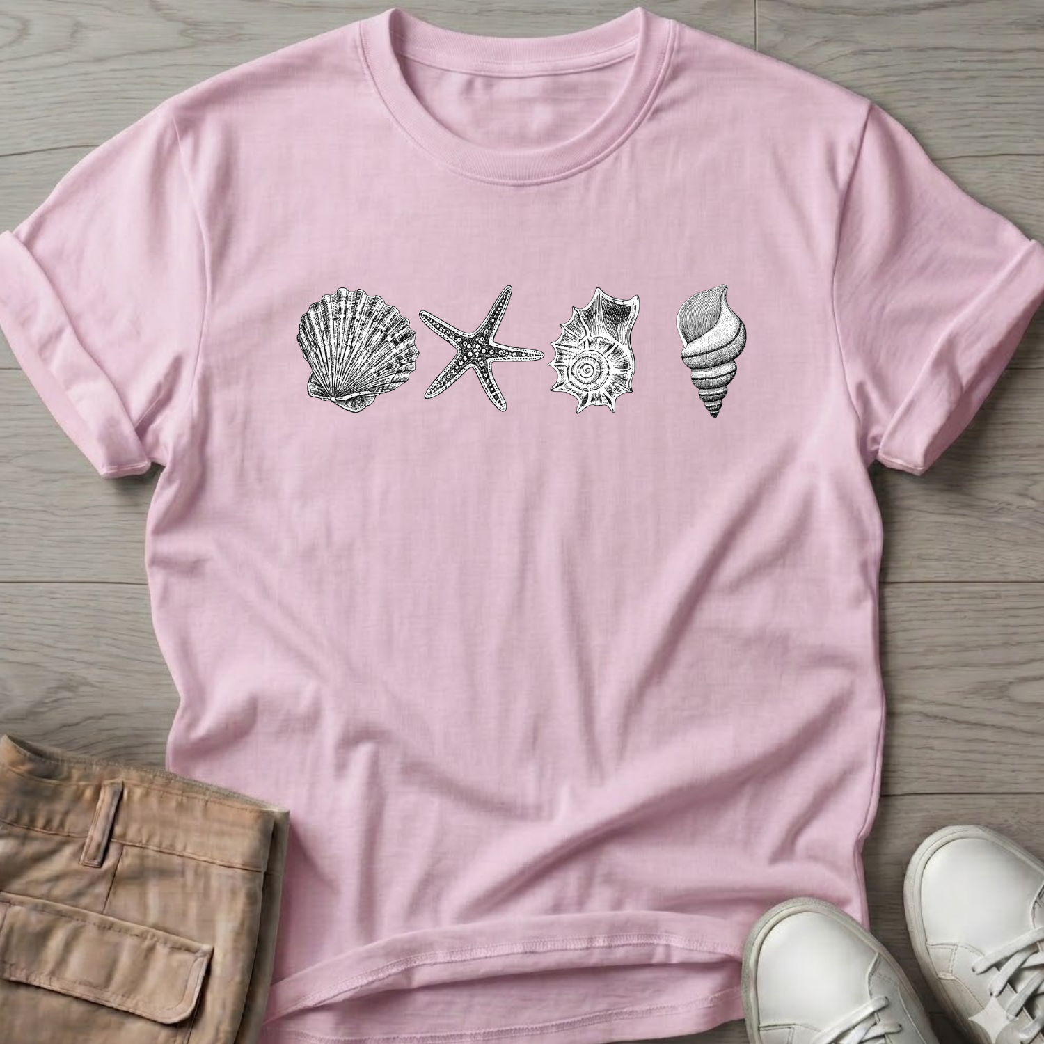 4 Seashells T-Shirt