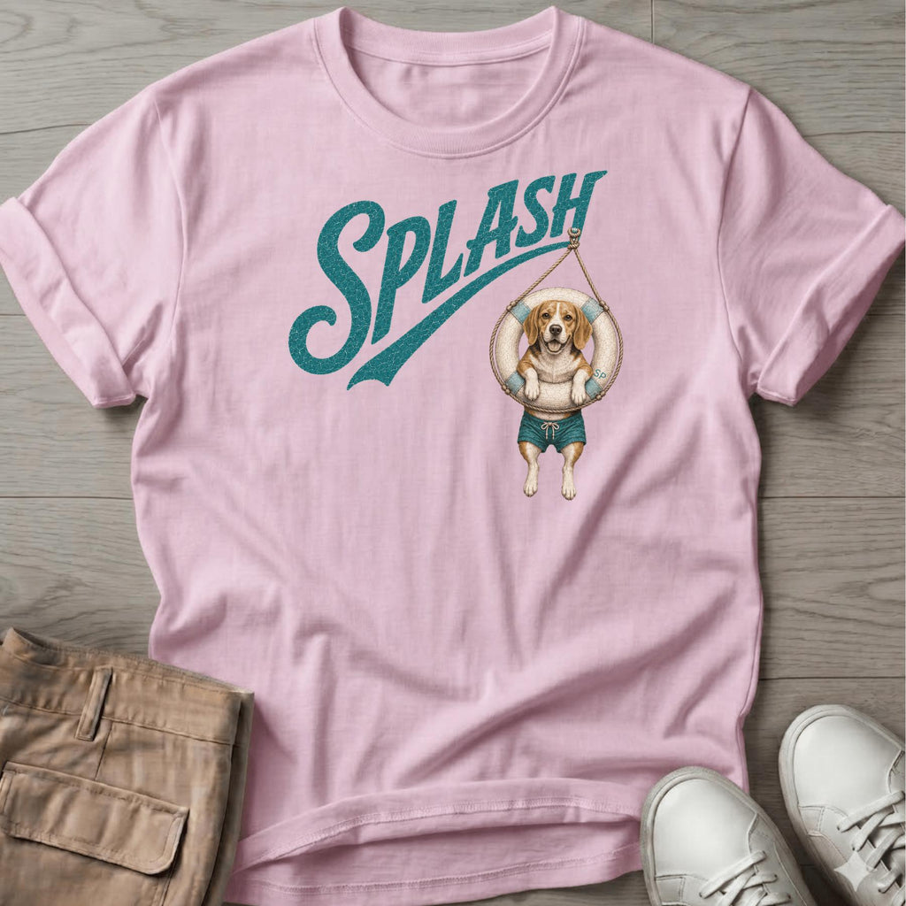 Splash Beagle Tube T-Shirt Vacation