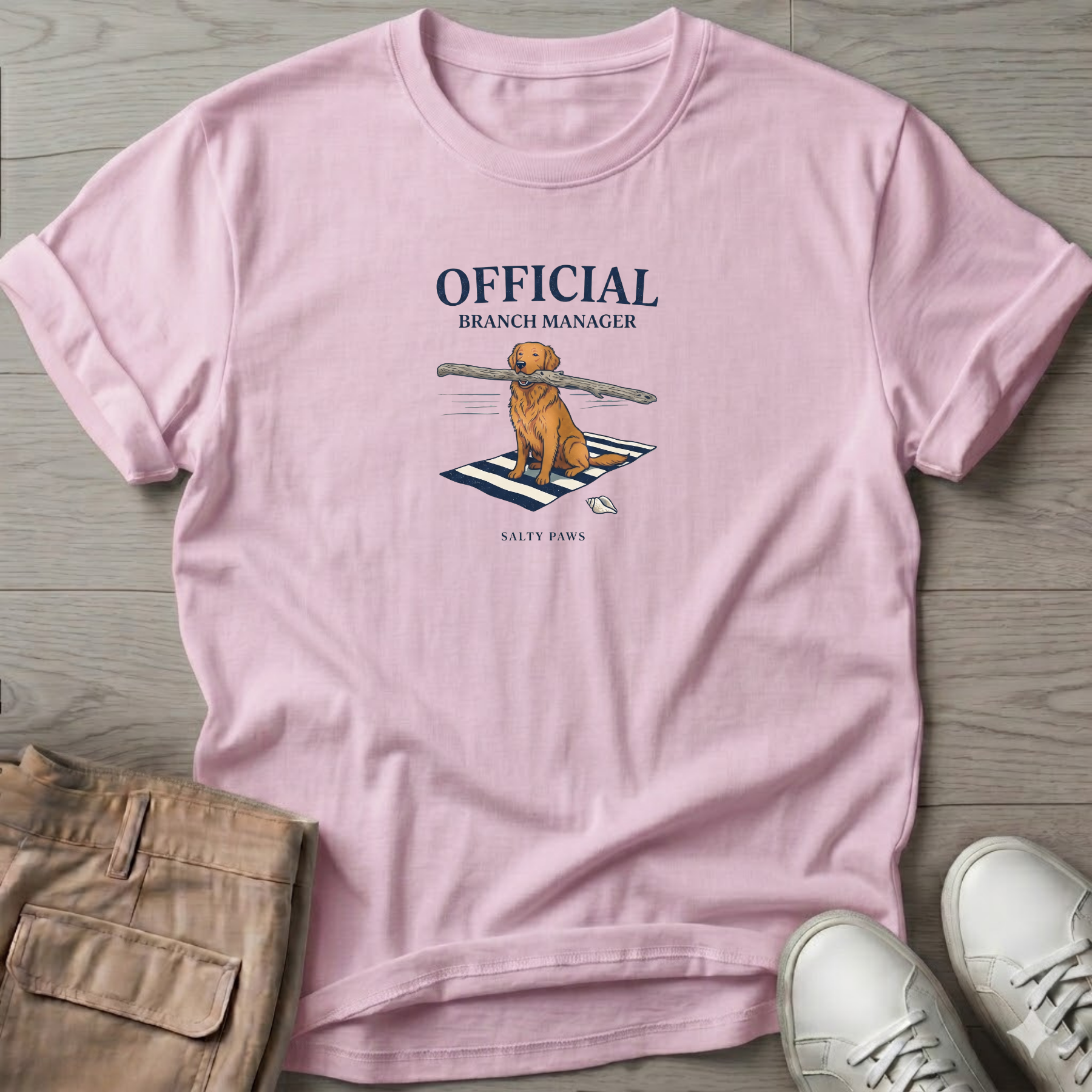 Official Branch Manager Golden Retriever T-Shirt