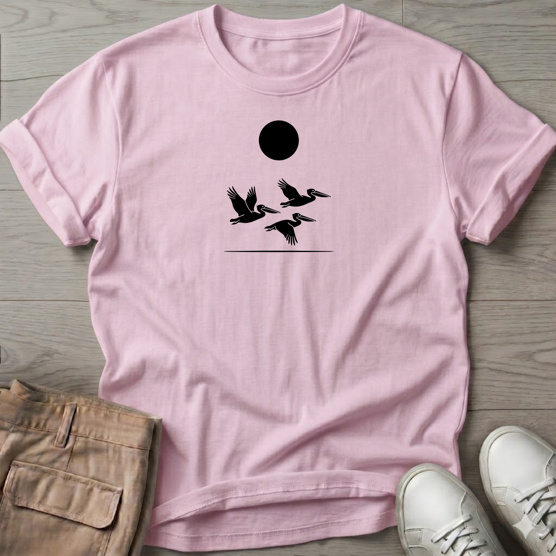 3 Pelicans T-Shirt Salty Paws Tee