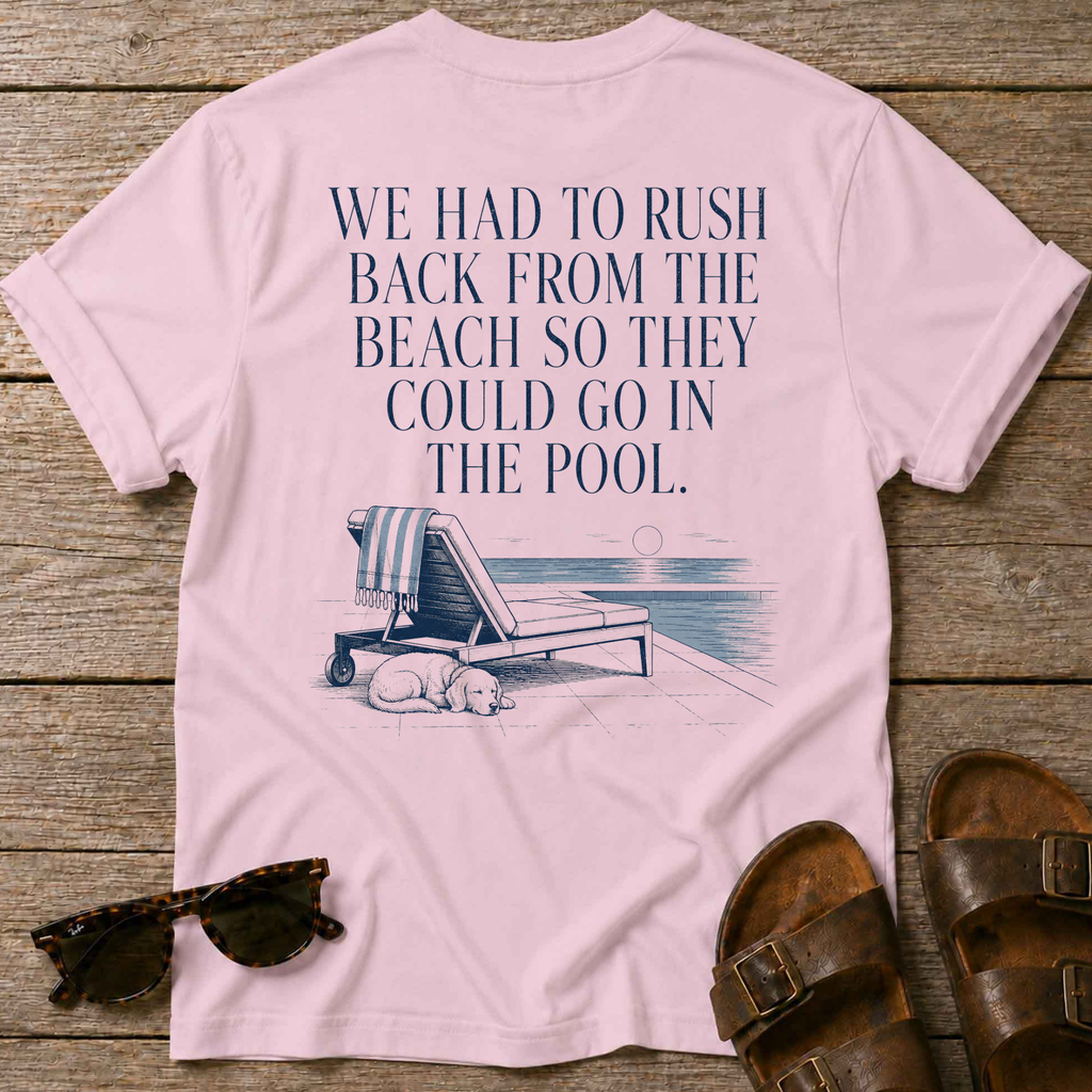 Rush back beach -> pool T-Shirt