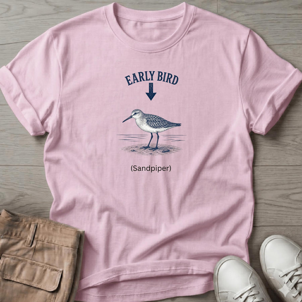 Early Bird Sandpiper T-Shirt