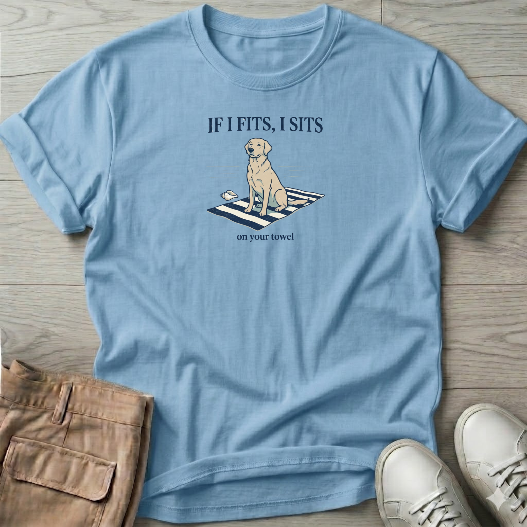 If I Fits, I Sits. Dog T-Shirt