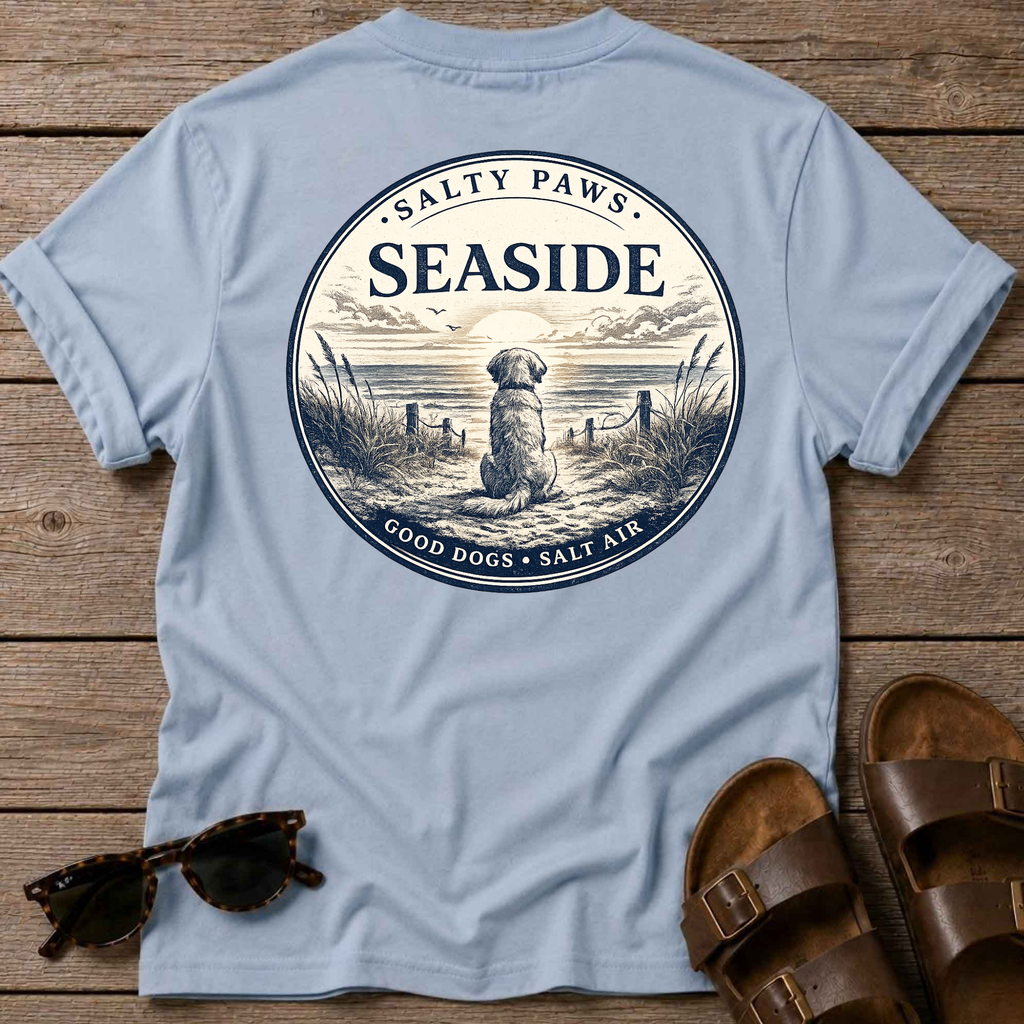 Seaside Good Dogs Back T-Shirt