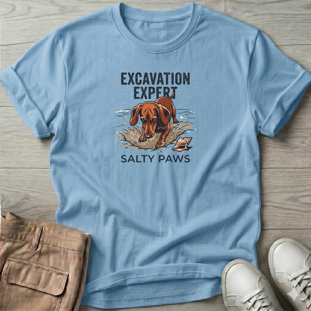 Excavation Dachshund Dog T-Shirt\