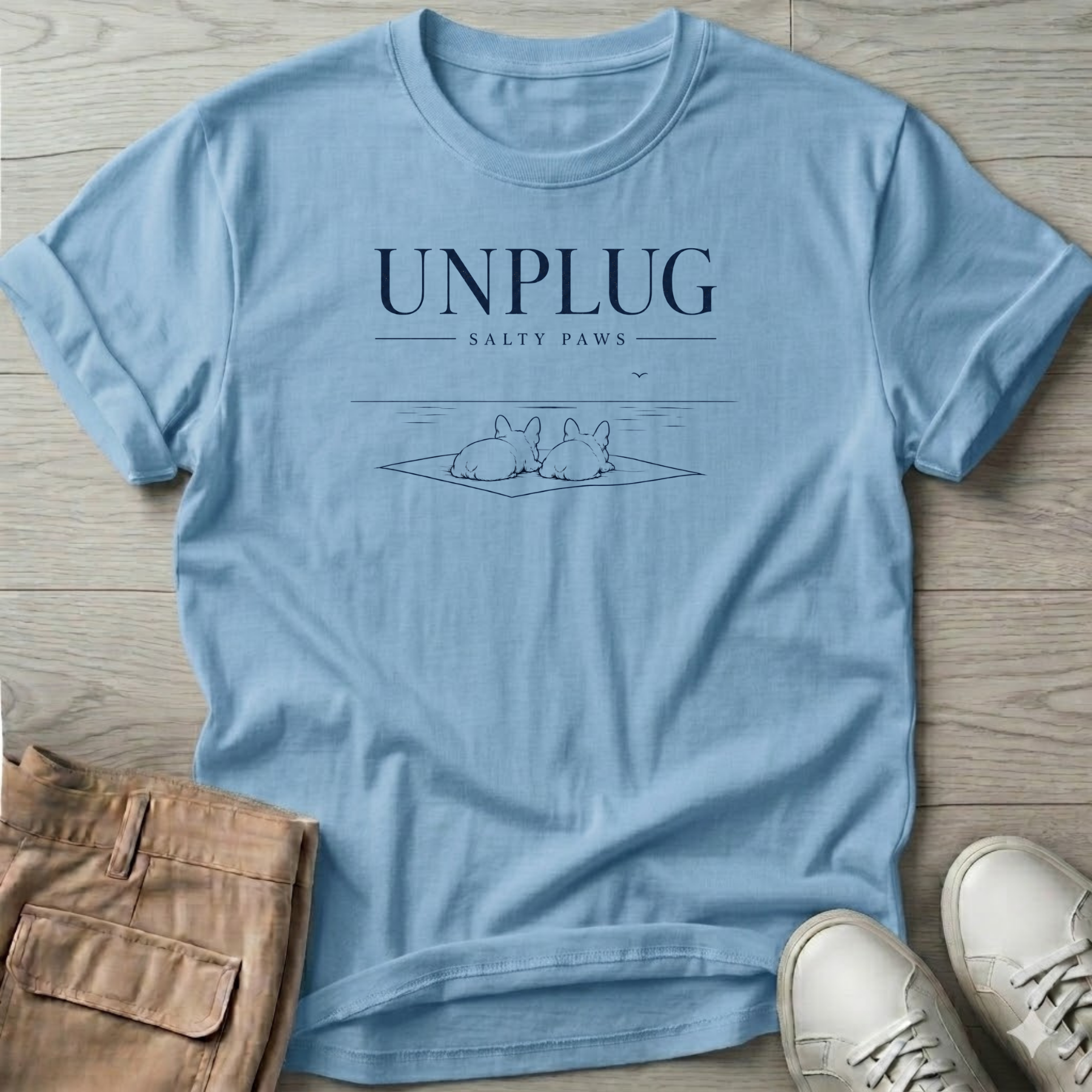 Unplug Frenchie T-Shirt — French Bulldog