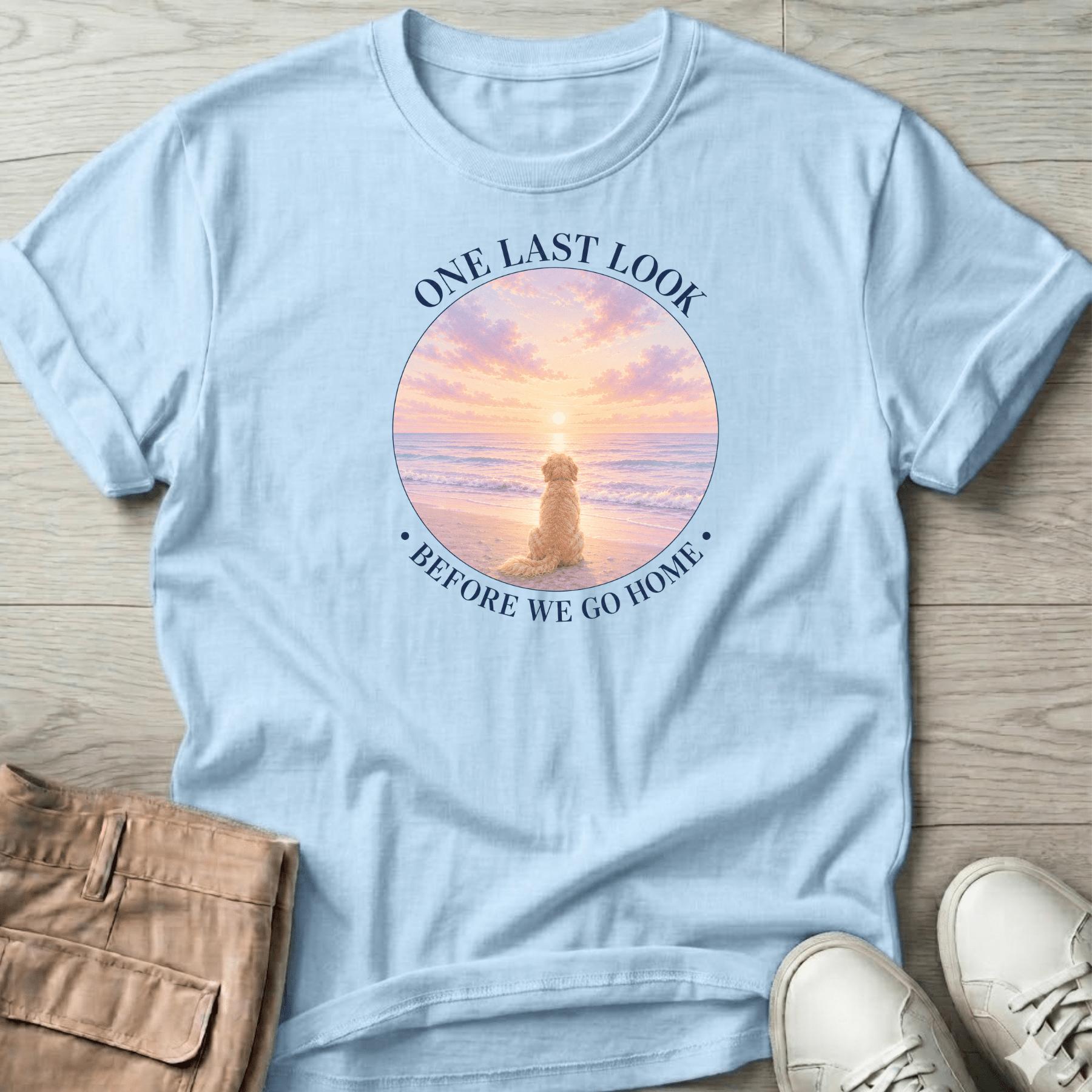 One Last Look Golden Navy T-Shirt