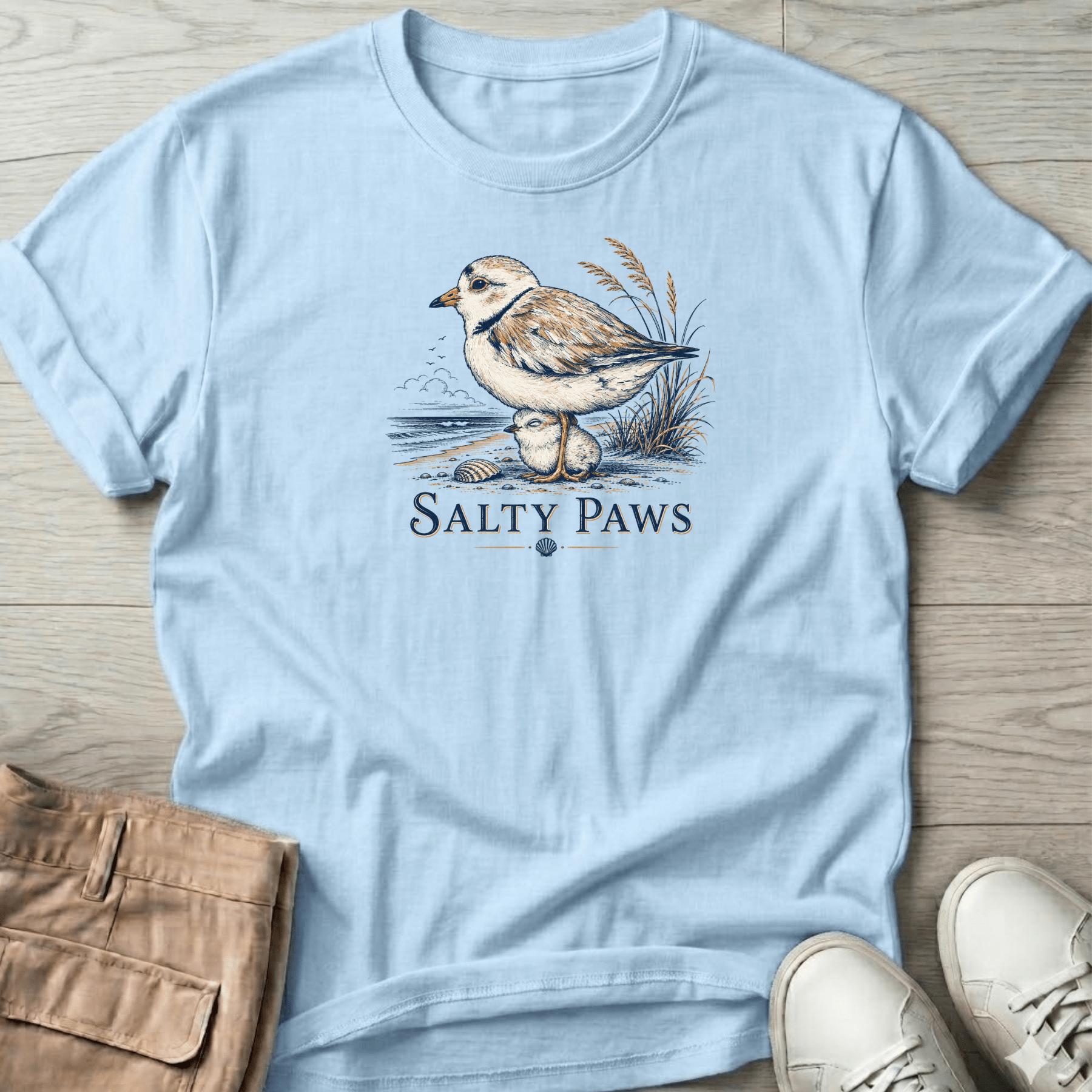 Plover Mom & Chick T-Shirt Vacation