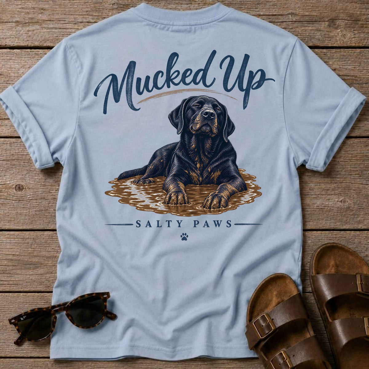 Mucked up Lab Back Design T-Shirt