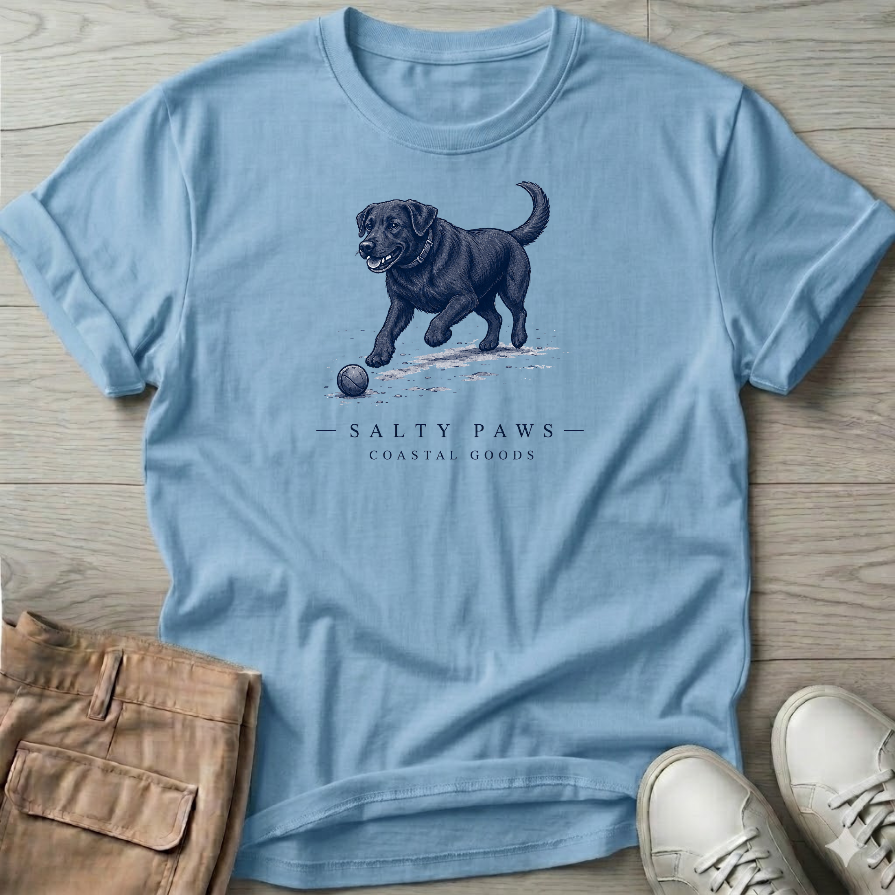 Black Labrador Ball T-Shirt