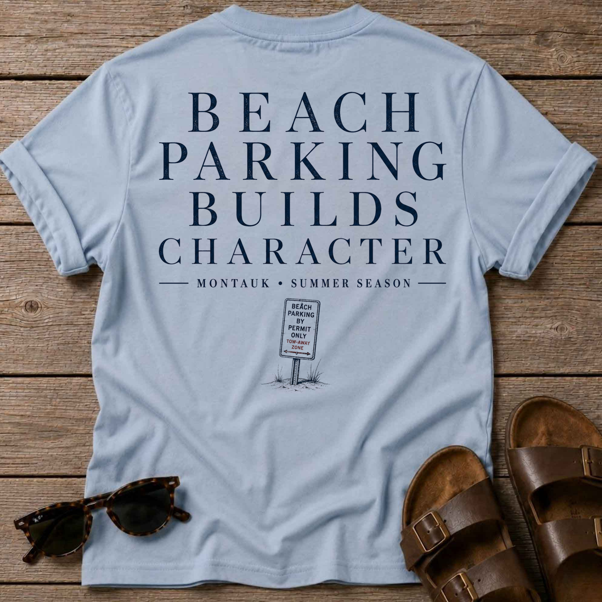 Beach Parking Montauk T-Shirt