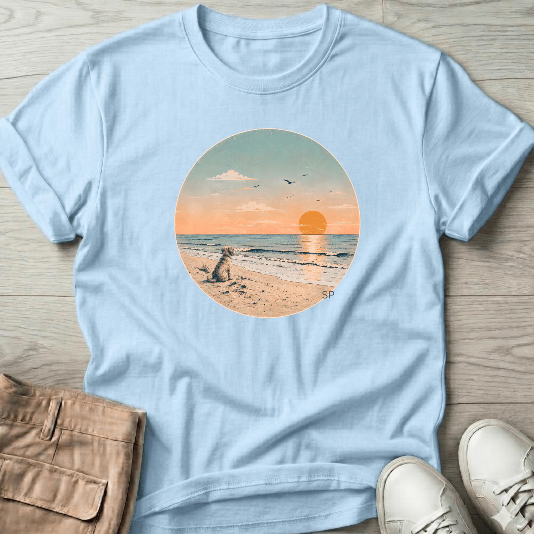 Sunset & Dog T-Shirt