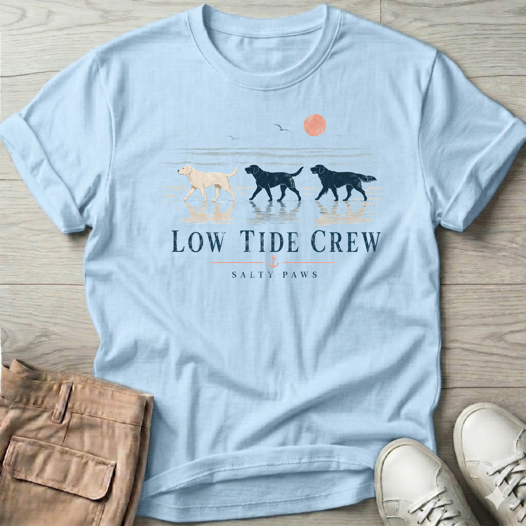 Low Tide Crew Golden Dog T-Shirt