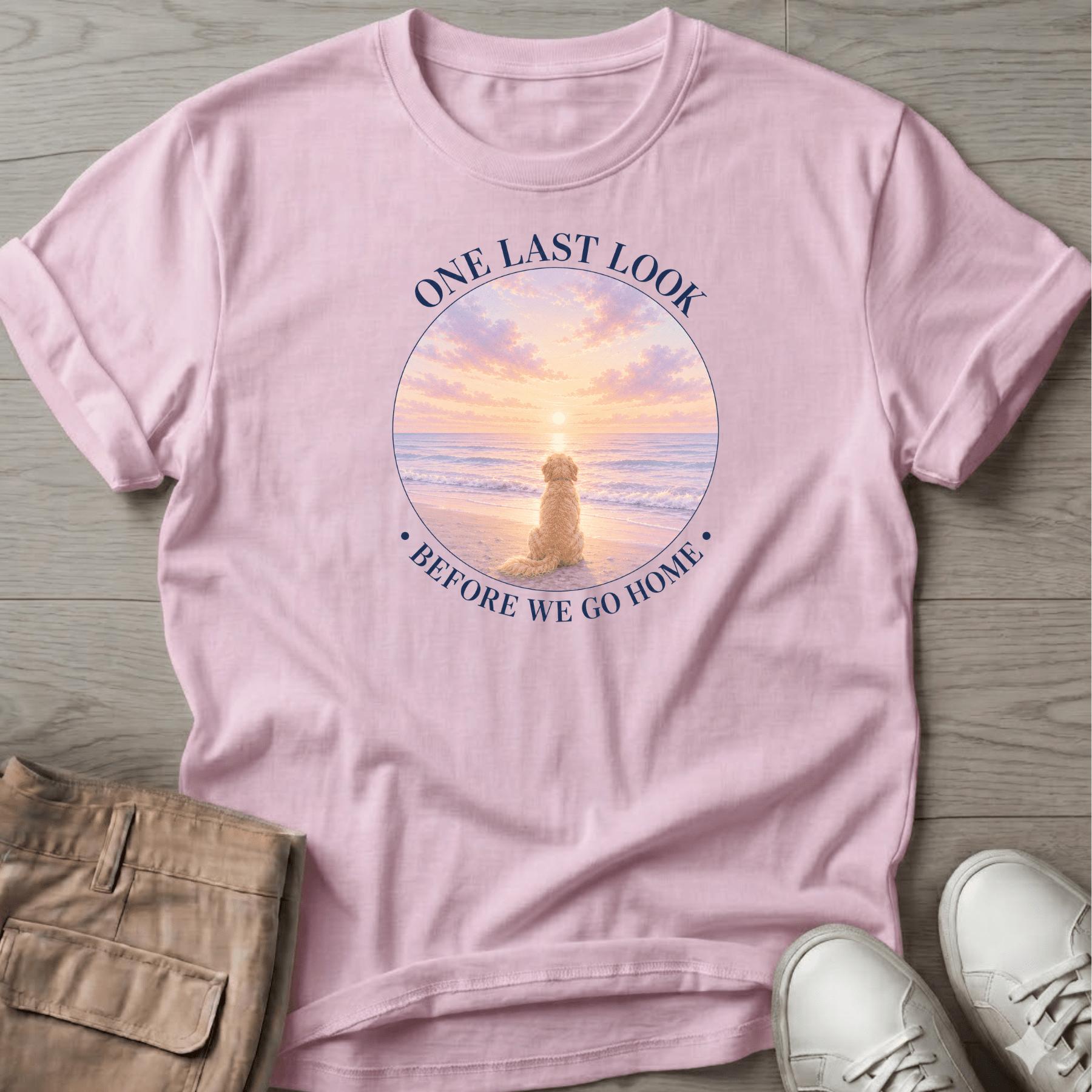 One Last Look Golden Navy T-Shirt
