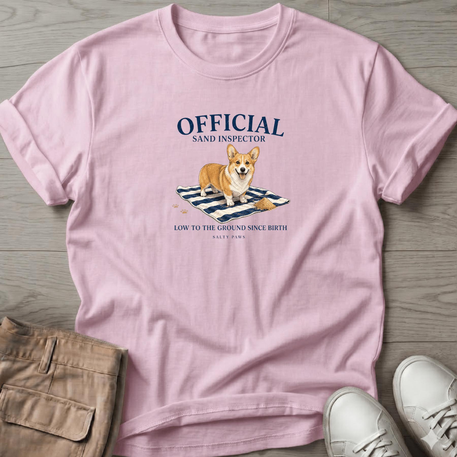Official Sand Inspector Corgi T-Shirt