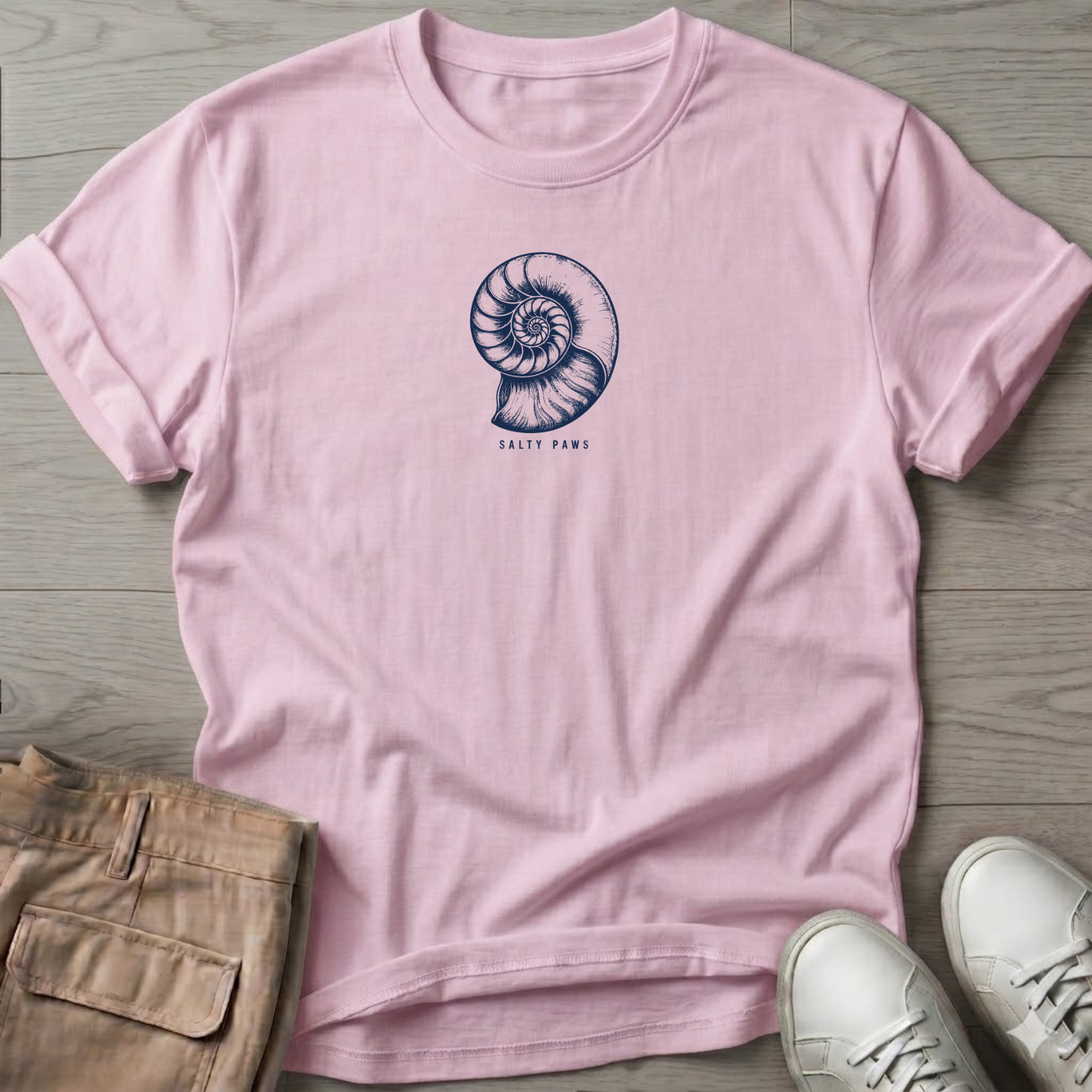 Nautilus Shell T-Shirt — Art Tee