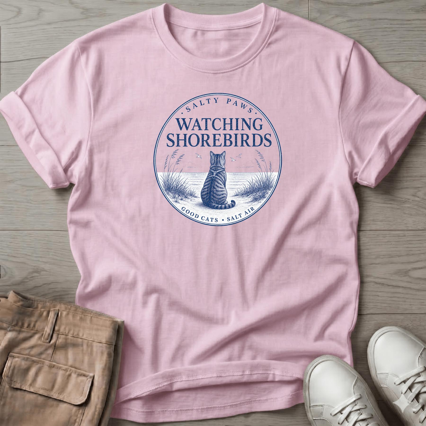Birdwatcher Cat T-Shirt