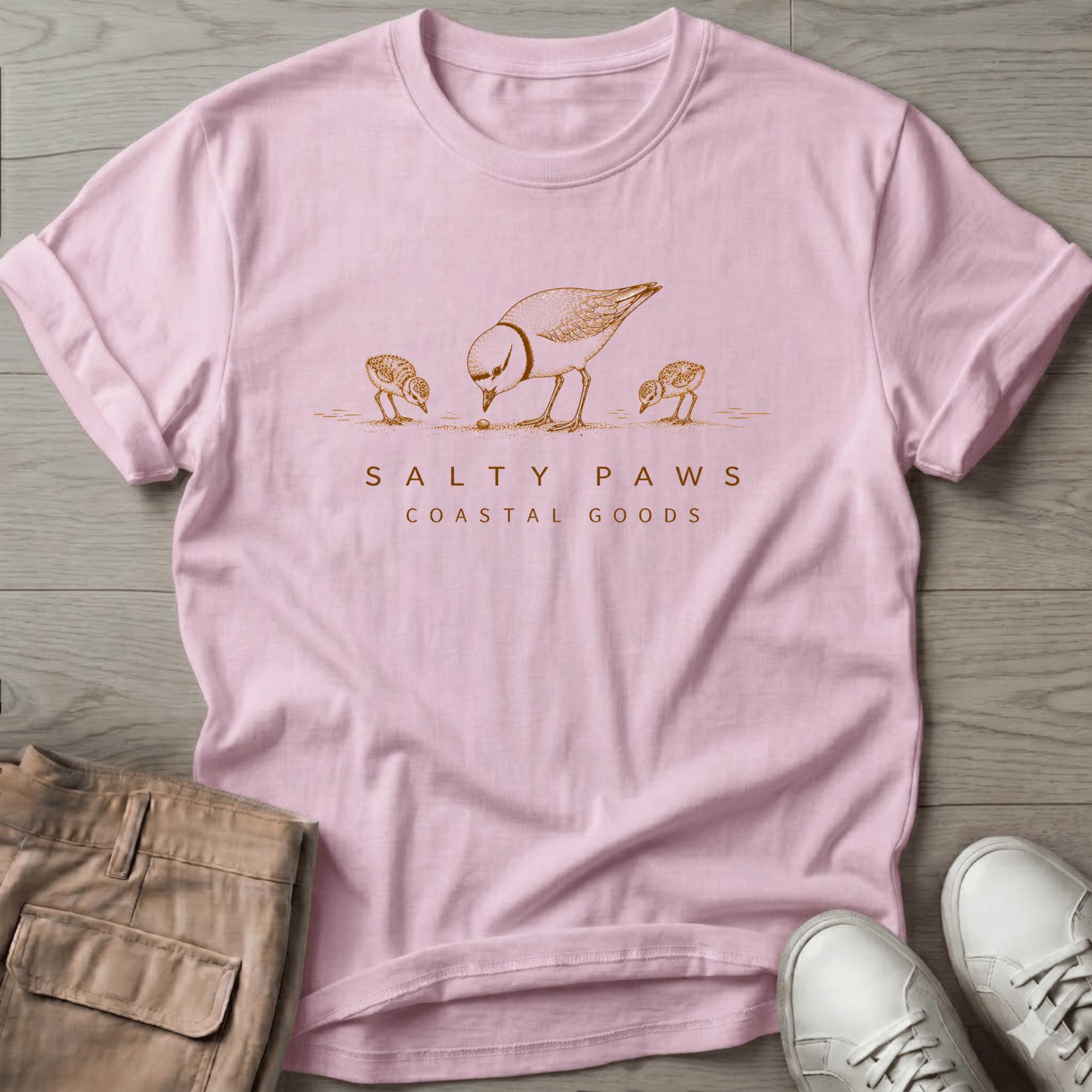 Piping Plover Mom & Chicks T-Shirt