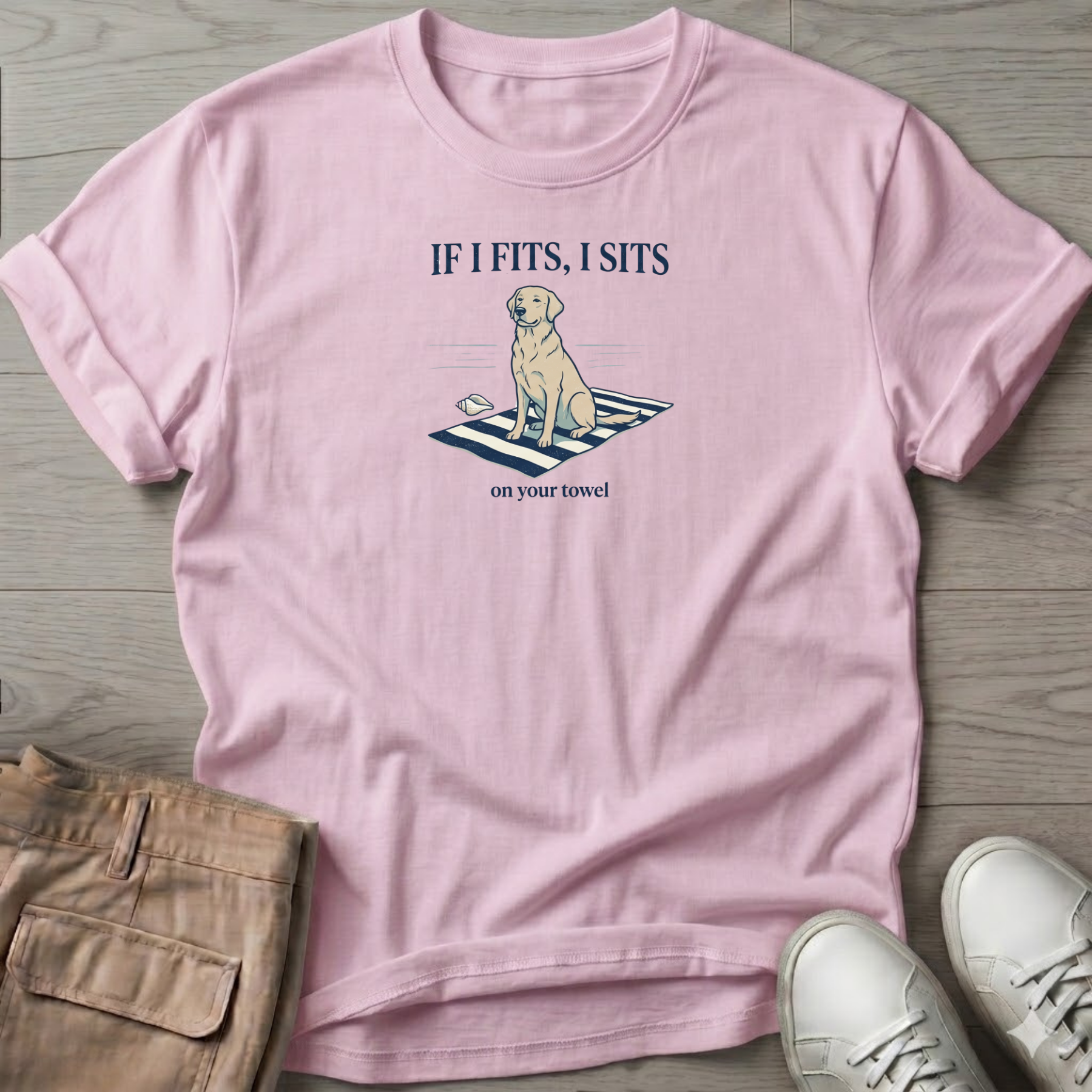 If I Fits, I Sits. Dog T-Shirt