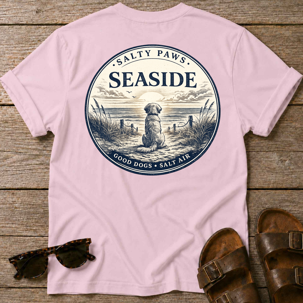 Seaside Good Dogs Back T-Shirt