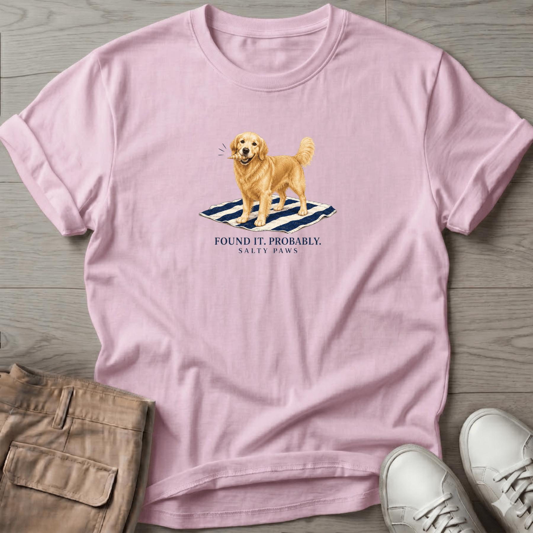 Golden Retriever Shell Dog T-Shirt
