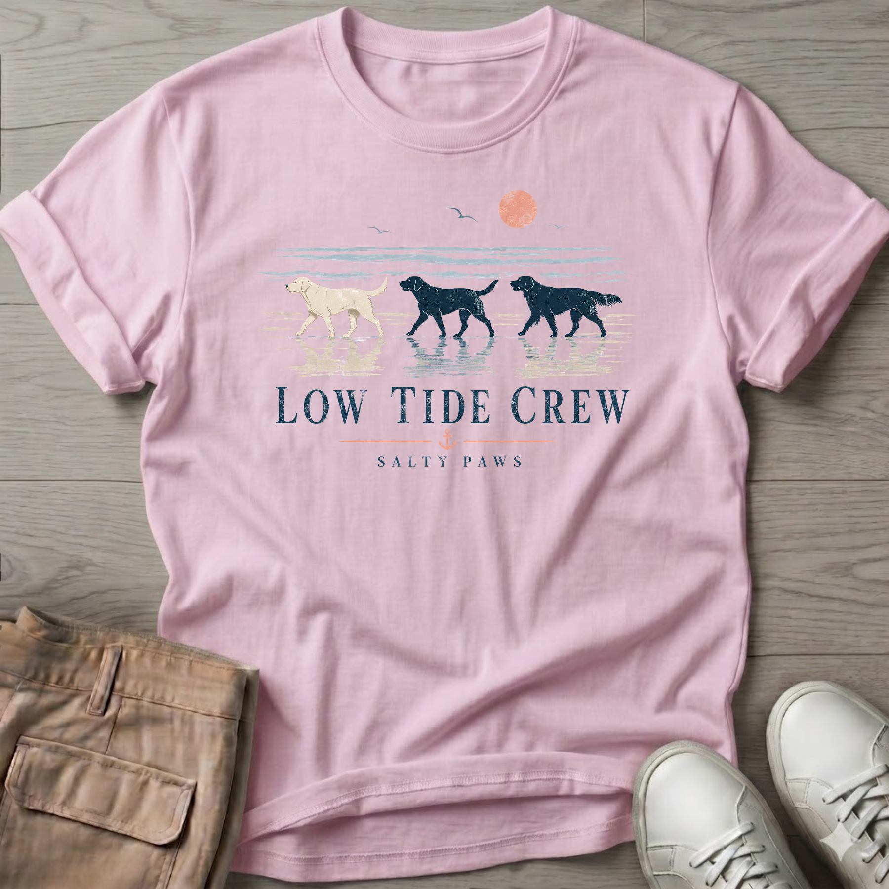 Low Tide Crew Golden Dog T-Shirt