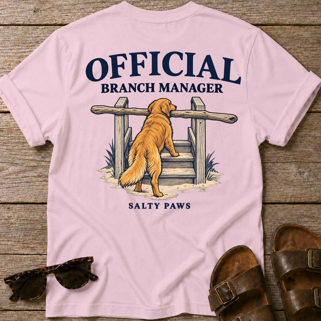 Branch Manager Golden Back Design T-Shirt