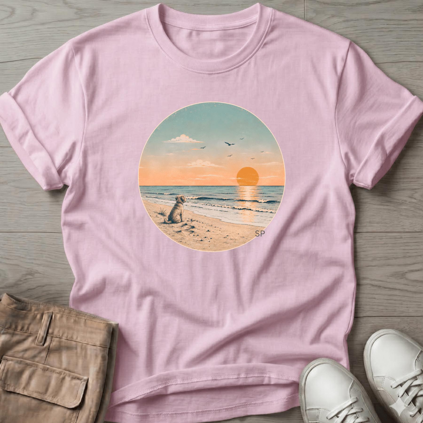 Sunset & Dog T-Shirt