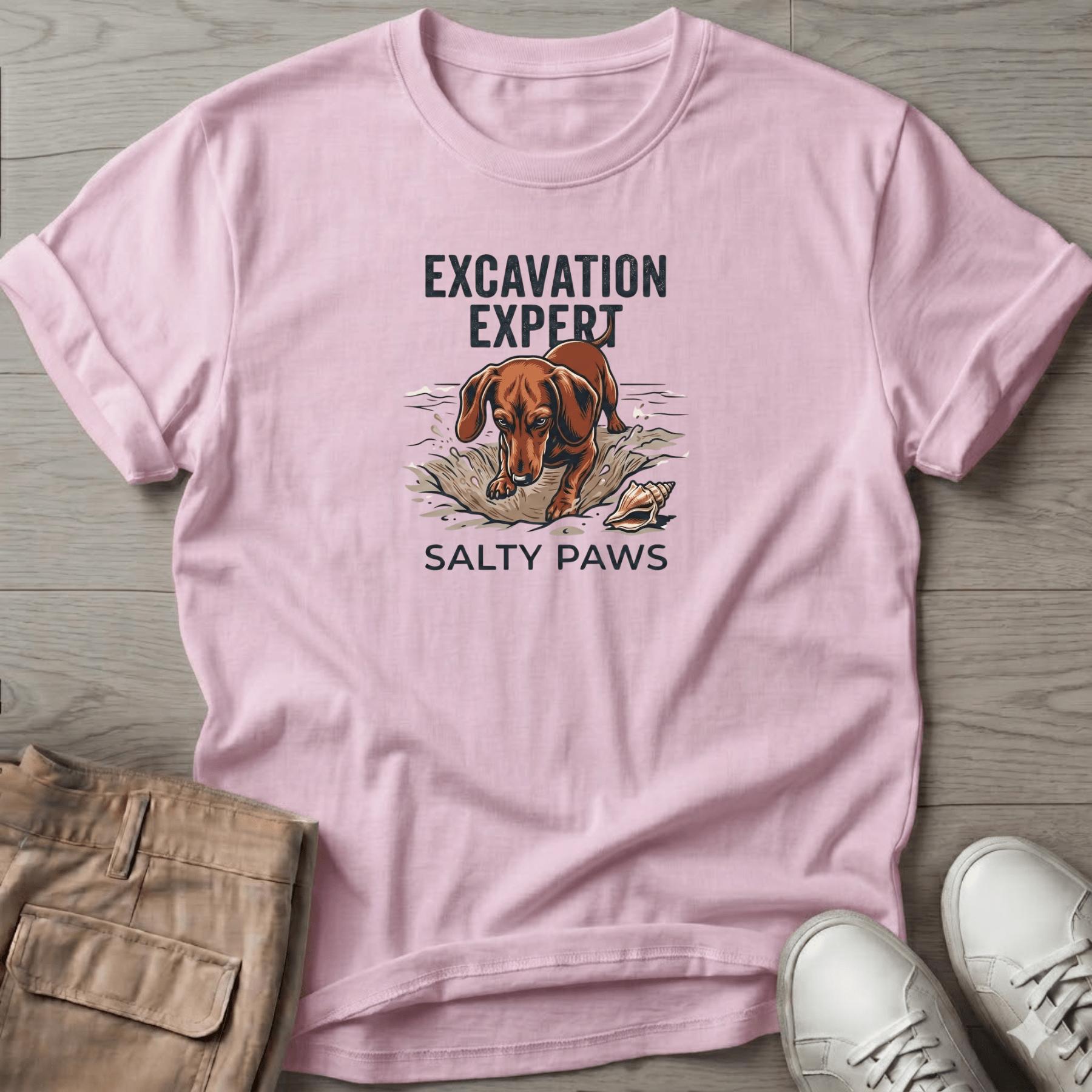Excavation Dachshund Dog T-Shirt\