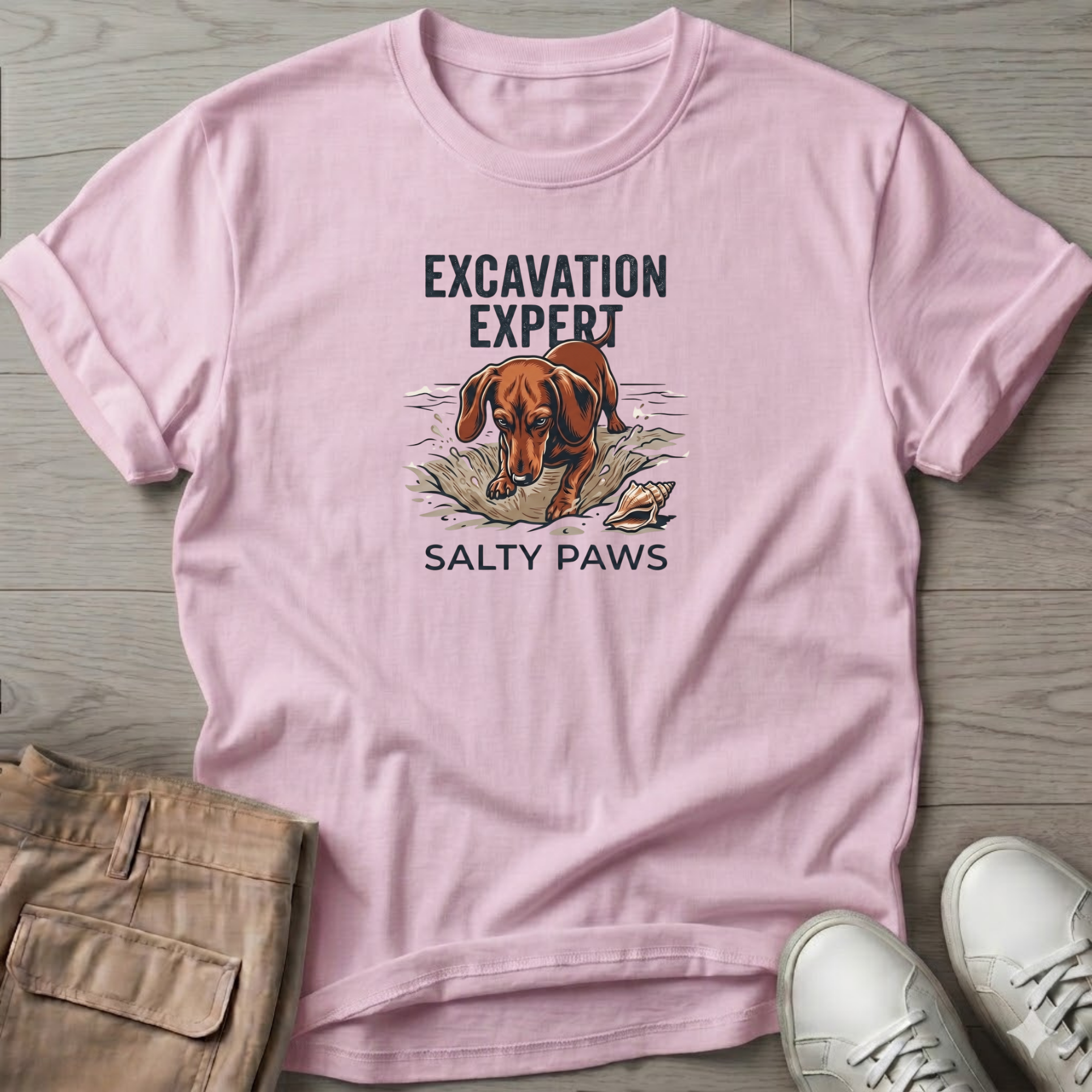 Excavation Dachshund Dog T-Shirt\